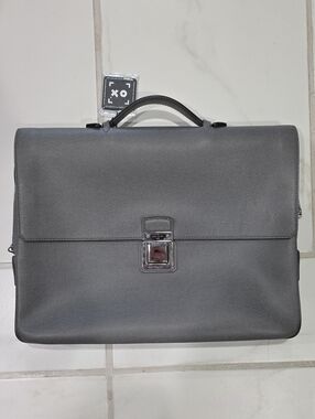 Louis Vuittom Gray Men's Leather Briefcase